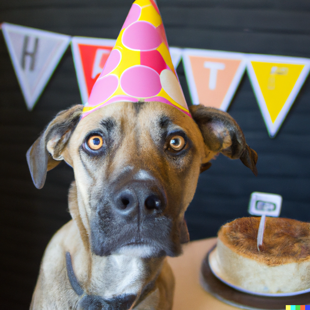 What do you caption a dog party?