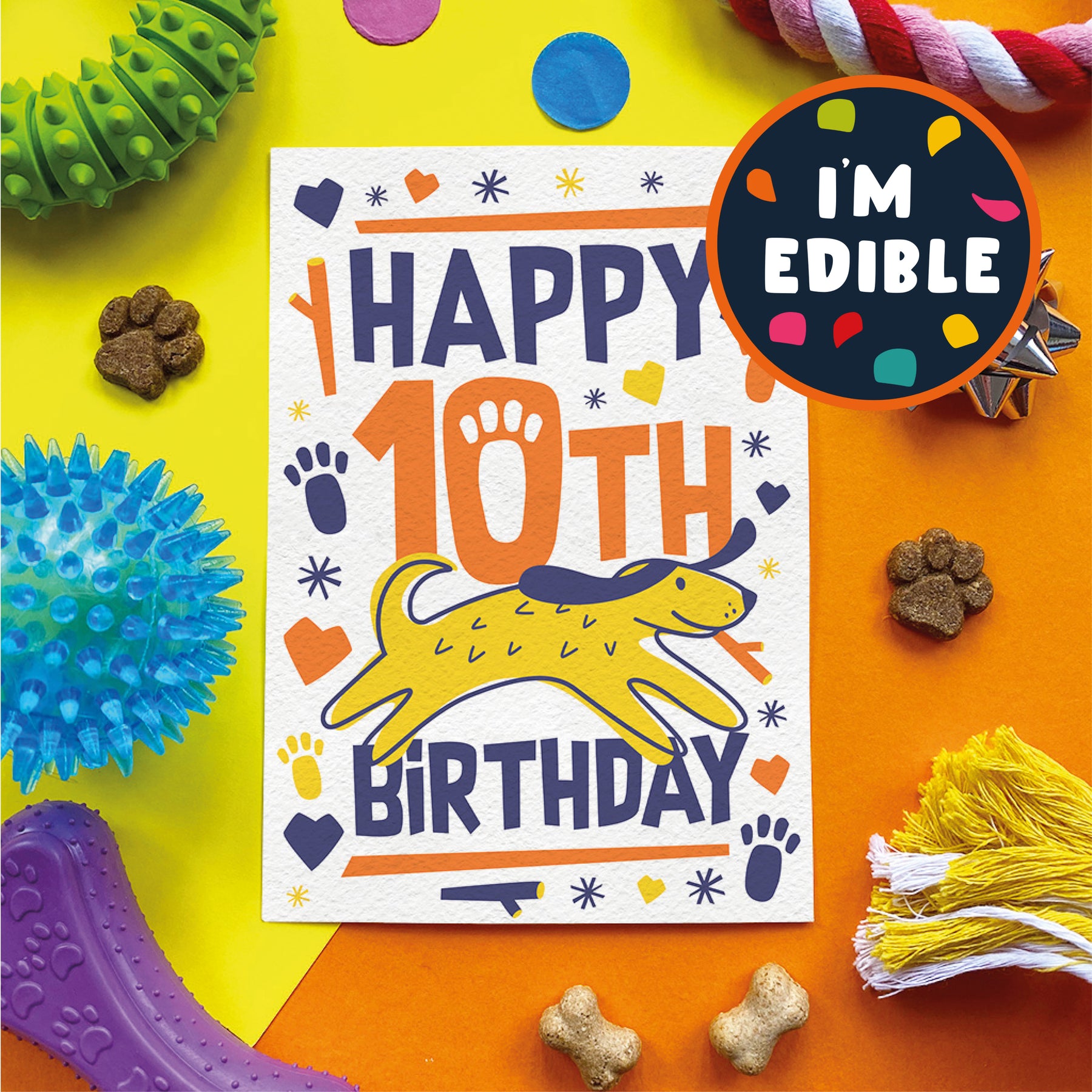 Happy Birthday Card For Dogs 10th Birthday Chicken Flavour Scoff happy-birthday-card-for-dogs-10th-birthday-chicken-flavour-scoff