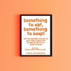 Add non edible wall art print