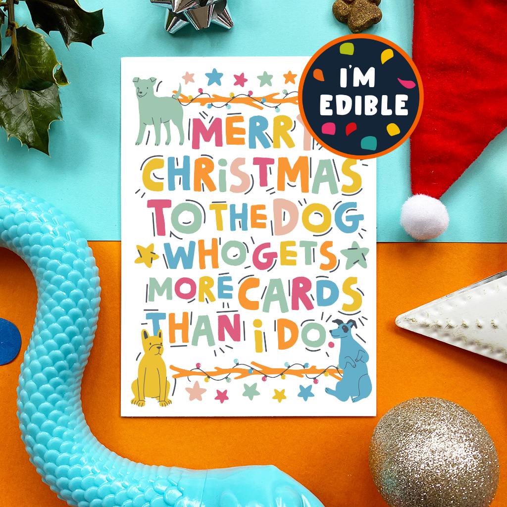 Funny Dog Christmas Card | The Dog Who Gets More Cards Than I Do ...