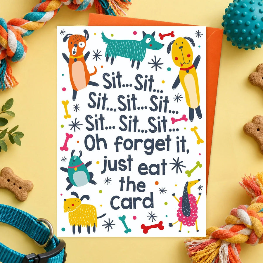 Sit Sit Sit – Edible Dog Card (Chicken)
