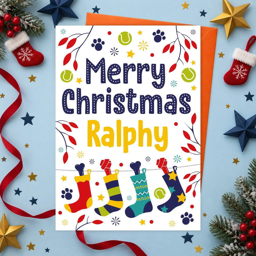 Christmas – Personalised Edible Dog Christmas Card